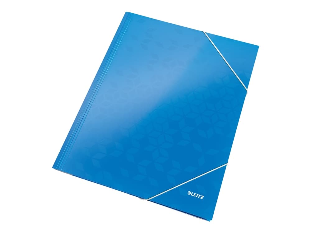 Leitz WOW kartonkinen kulmalukkokansio A4, A4, Polypropeeni (PP), Sininen, 250 arkkia, 80 g/m², Paperi