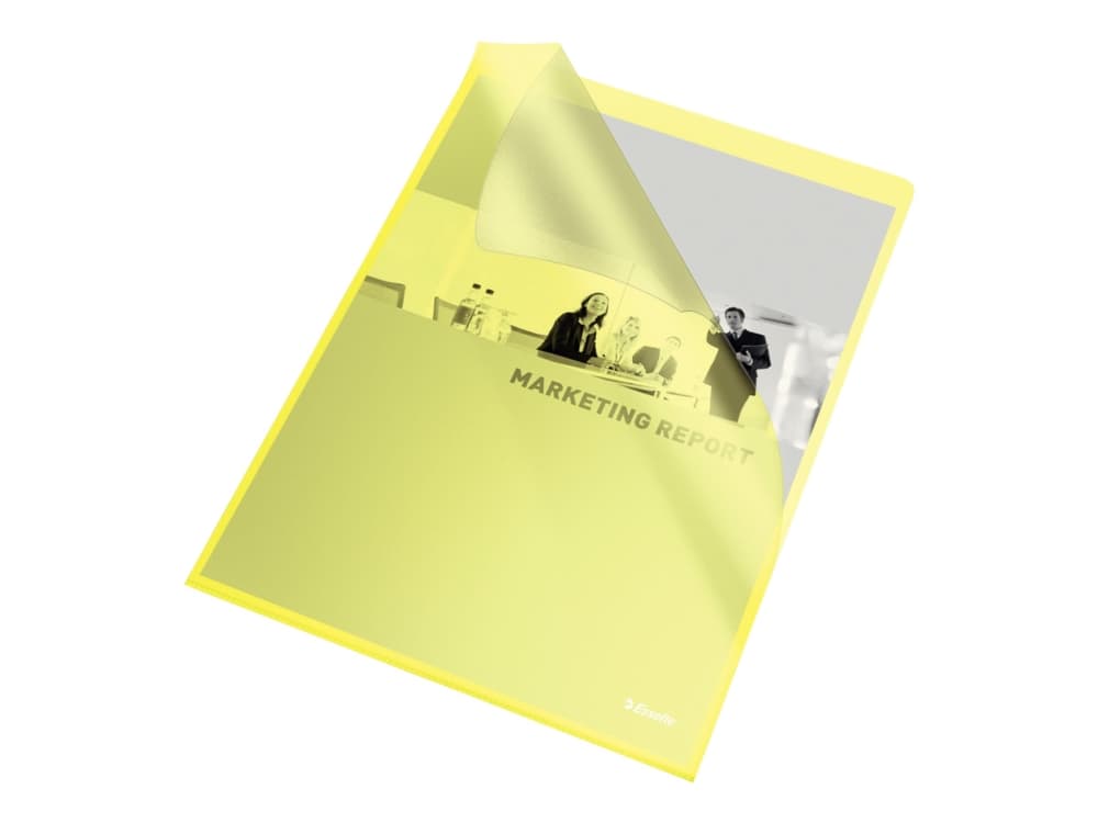 Esselte - Filmappe - for A4 - kapacitet: 40 ark - gul