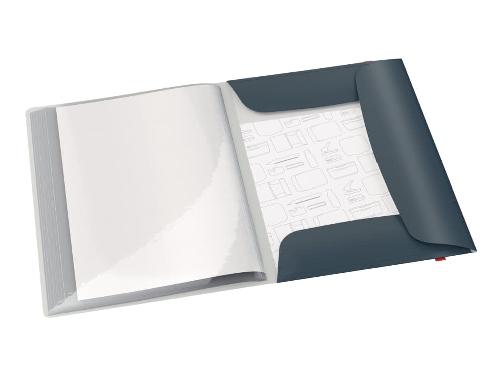 Esittelykirja Leitz Cozy PP 20 taskua harmaa - (10 kpl)
