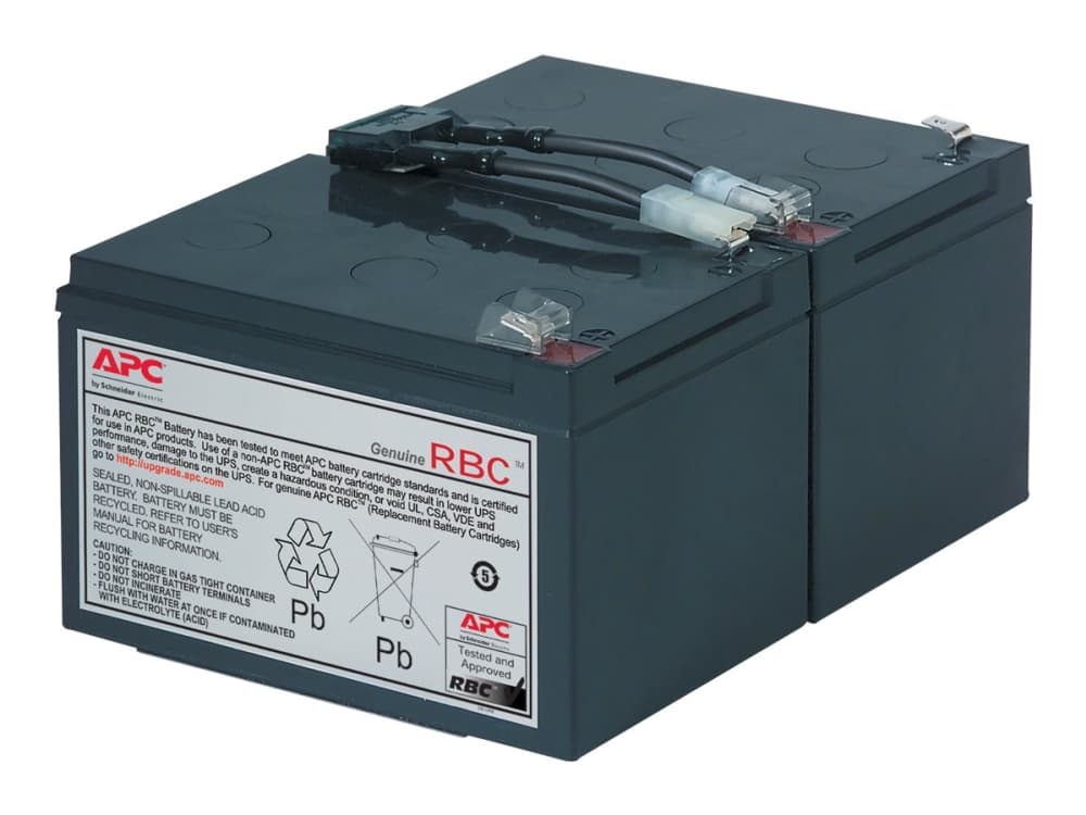 APC RBC6, Sealed Lead Acid (VRLA), Musta, 7,68 kg, 195,6 x 152,4 x 94 mm, 0 - 40 °C, 0 - 95%