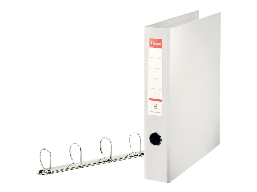 Rengaskansiot Combi EsselteA4 4DR/40mm valkoinen - (12 kpl)