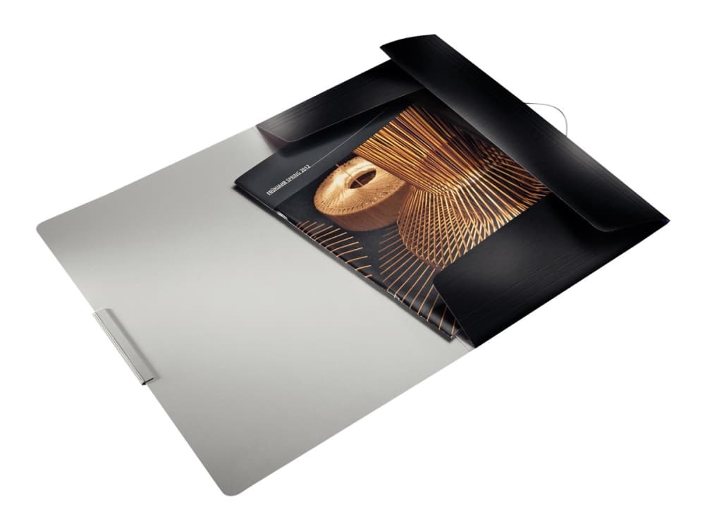 Leitz Läppäkansio Style PP A4, A4, Polypropeeni (PP), Musta, 150 arkkia, 80 g/m², Kuminauha
