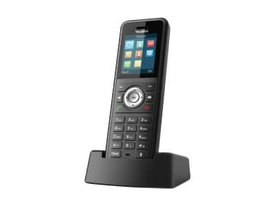 Yealink W59R - Langaton lisäluuri - Bluetooth-liitännällä ja soittajan tunnistuksella - DECT\CAT-iq - 3-suuntaiset puhelut - musta