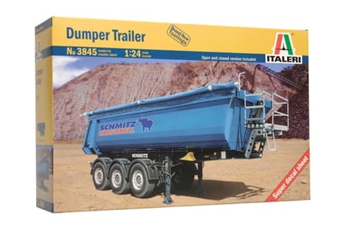 Italeri Dumper Trailer, Trailer, Kokoamispakkaus, 1:24, Dumper Trailer, Ei sukupuolirajoitusta, Muovi