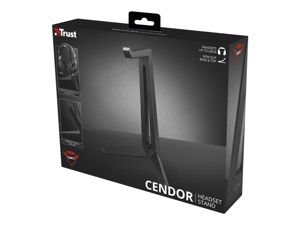 Trust GXT 260 Cendor, Kuulokepidike, 212 g, Musta