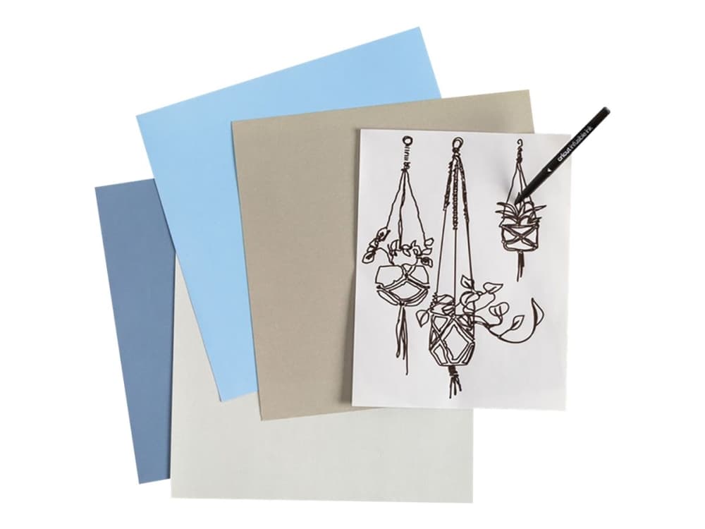 Cricut Infusible Ink Basics - tussi - kankaalle - musta, kardinaali, ultravioletti, kiiltävä vihreä, kullanruskea - vesipohjainen muste - 1 mm - keskikokoinen (5 kpl)