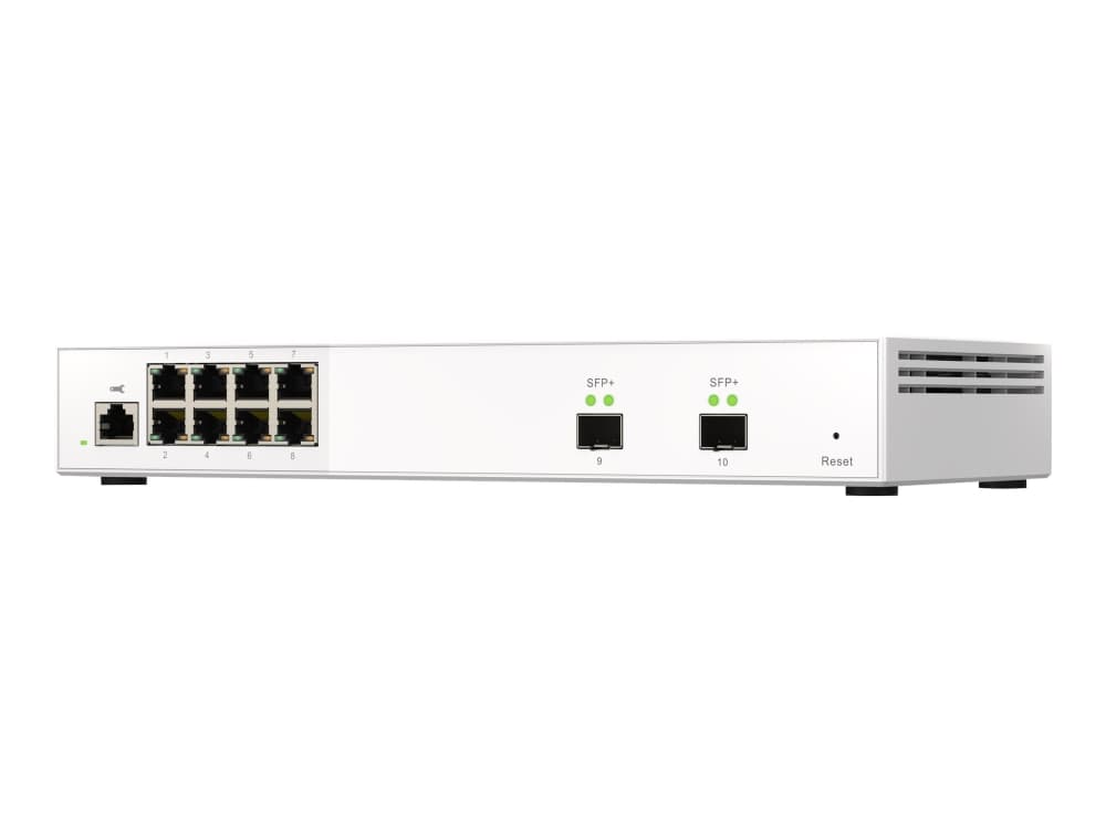 QNAP QSW-M2108-2S, Hallittu, L2, 2.5G Ethernet (100/1000/2500), Täysin kaksipuolinen