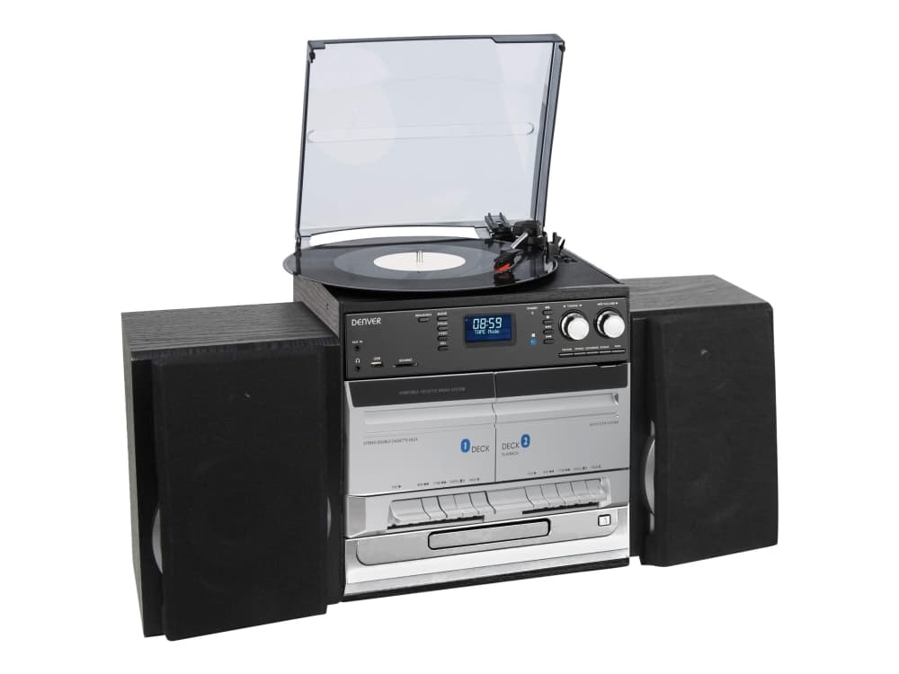 Denver MRD-166, 6,9 kg, Musta, Harmaa, Henkilökohtainen cd-soitin