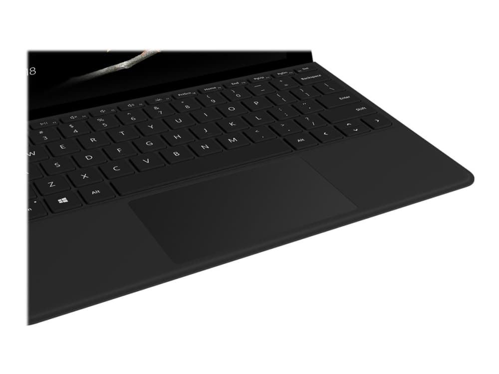 Microsoft Surface Go Type Cover - Näppäimistö - ohjauslevyllä, kiihtyvyysanturilla - taustavalaistu - italialainen - musta - kaupallinen - Surface Go, Go 2 -laitteille