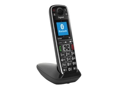 Gigaset E720HX - Langaton lisäluuri soittajan tunnisteella - ECO DECT\GAP\CAT-iq - SIP, RTP - musta - musta