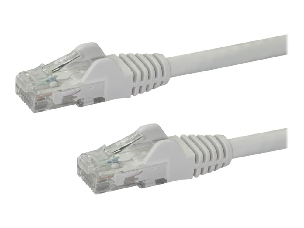 StarTech.com 75ft CAT6 Ethernet-kaapeli, 10 Gigabit Snagless RJ45 650MHz 100W PoE Patch Cord, CAT 6 10GbE UTP verkkokaapeli w/Strain Relief, valkoinen, Fluke Tested/Wiring is UL Certified/TIA - Kategoria 6 - 24AWG (N6PATCH75WH) - Liitäntäkaapeli - RJ-45 (uros) - RJ-45 (uros) - 22,9 m - UTP - CAT 6 - snagless - valkoinen
