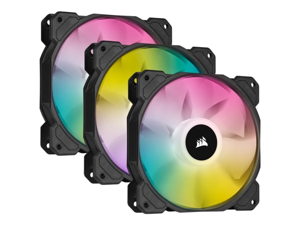CORSAIR iCUE SP120 RGB ELITE - Sisäosa tuulettimella - 120 mm - valkoinen (3 kpl)