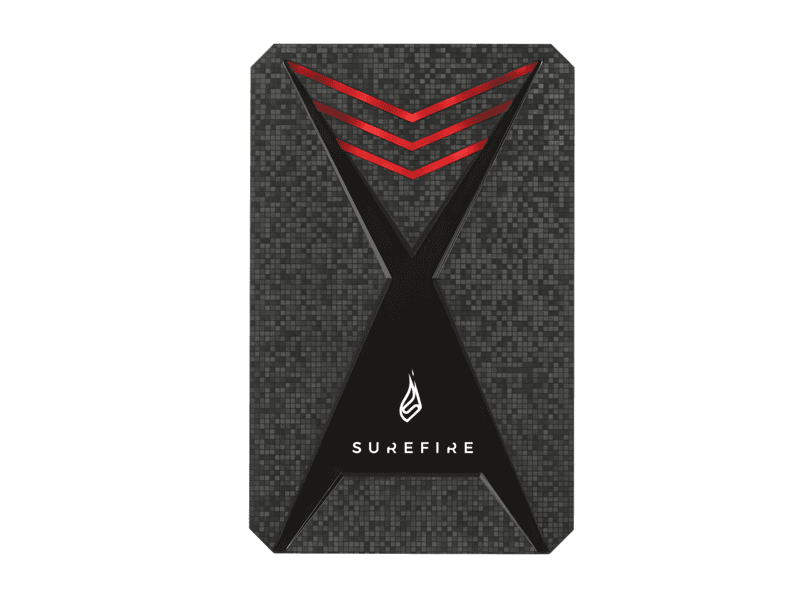 Surefire Gaming GX3 - Kiintolevy - SDD - 1 TB - Ulkoinen - USB 3.2 Gen 1 - Musta