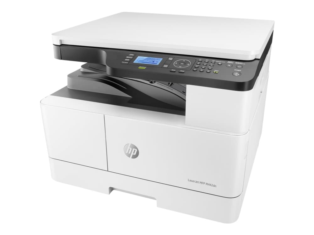 HP LaserJet MFP M442dn - Monitoimitulostin - S/H - laser - A3/Ledger (297 x 432 mm) (originaali) - A3/Ledger (tulostusmateriaali) - enintään 24 spm (kopiointi) - enintään 24 spm (tulostus) - 350 arkkia - USB 2.0, LAN)