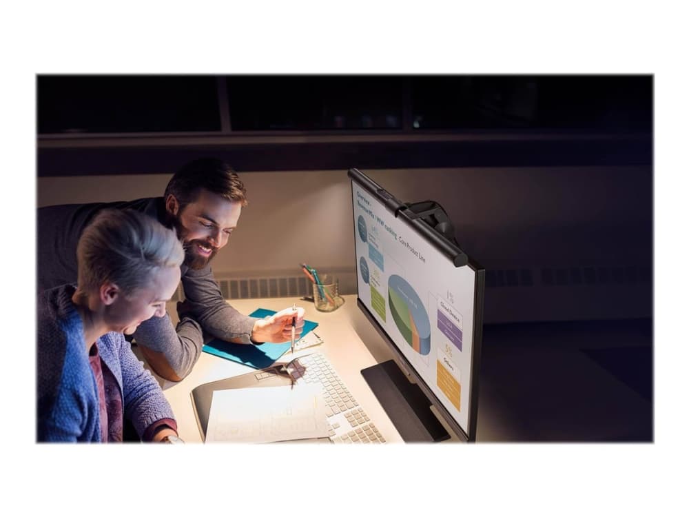 BenQ WiT Screenbar - Pöytävalaisin - LED - kiinnitettävä - 5 W - viileän valkoinen/lämmin valkoinen valo - 2700-6500 K