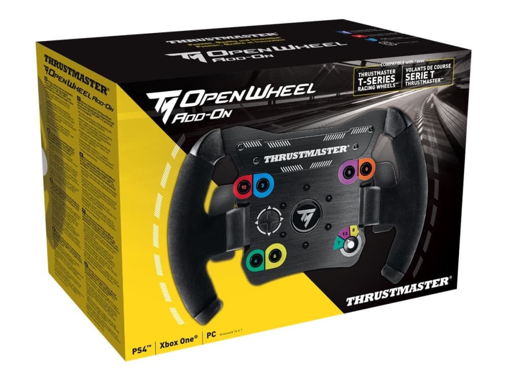 Thrustmaster TM Open Wheel Add On, Ohjauspyörä, Musta, T500 RS, T300 RS Servo Base, T300 RS, T300 GT Edition, T300 Ferrari GTE, T300, 1,2 kg, 185 mm, 235 mm