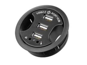 Goobay 93894, 3,5 mm, USB 2.0, 480 Mbit/s, Sort, 1,5 m, 60 mm, 60 mm, 60 mm