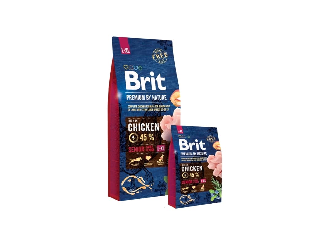 Brit Premium by Nature Senior L+XL - kuivaruoka koirille - Omena, Kana, Maissi 15 kg