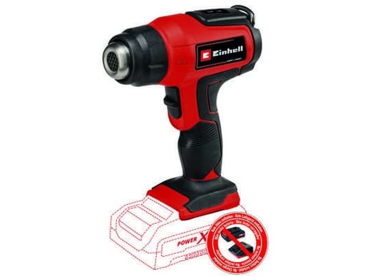 Einhell TE-HA 18 Li, Kuumailmapistooli, Musta, Punainen, 200 l/min, 550 °C, 200 l/min, 350 °C