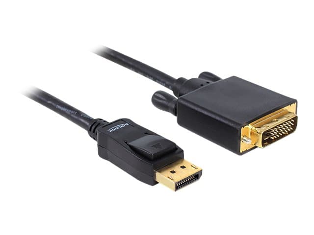 DeLOCK - DVI-kaapeli - DisplayPort (uros) - DVI-D (uros) - 2 m - sormiruuvit