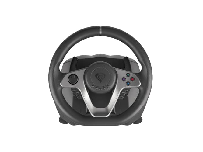 GENESIS Seaborg 400, ohjauspyörä + polkimet, Nintendo Switch, PC, PlayStation 4, Playstation 3, Xbox 360, Xbox One, D-mat, 900°, langallinen, USB