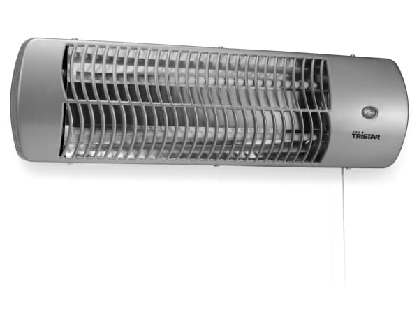 Tristar KA-5010, Kvartsilämmitin, IP24, Sisätila, Seinä, Ruostumaton teräs, 1200 W