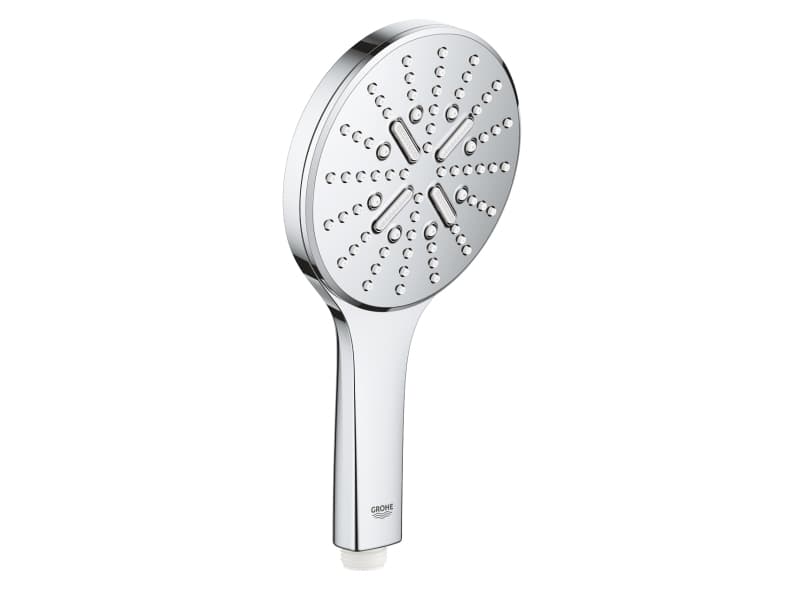 GROHE Rainshower Smartactive 130, Kädessä pidettävä suihkupää, Kromi, Seinä, 13 cm