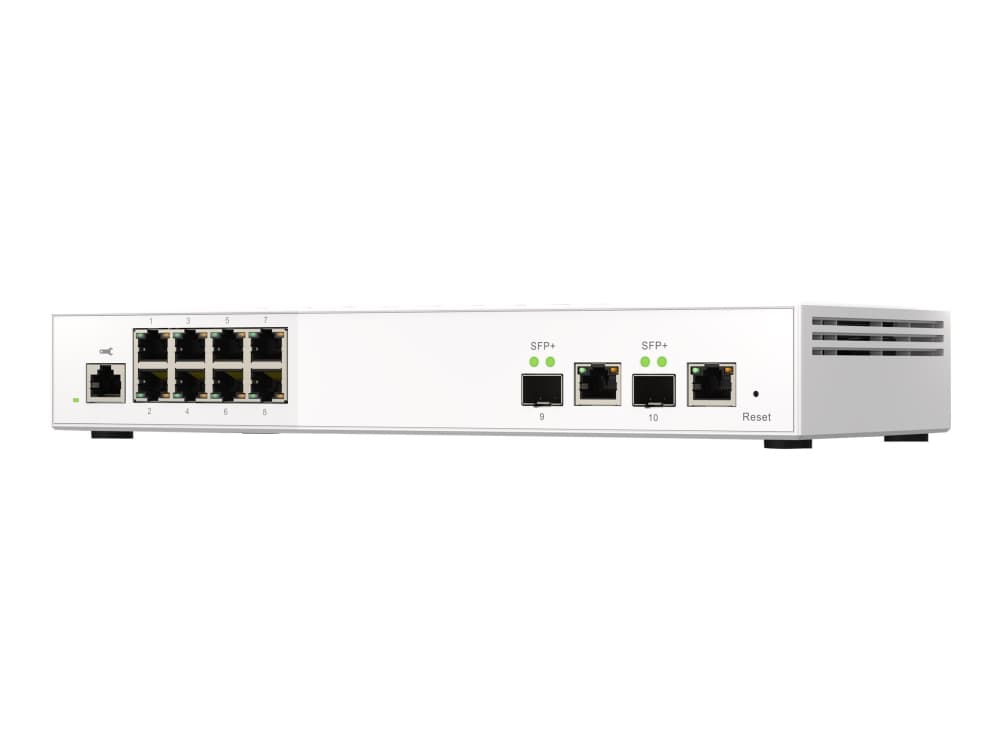 QNAP QSW-M2108-2C, Hallittu, L2, 2.5G Ethernet (100/1000/2500), Täysin kaksipuolinen