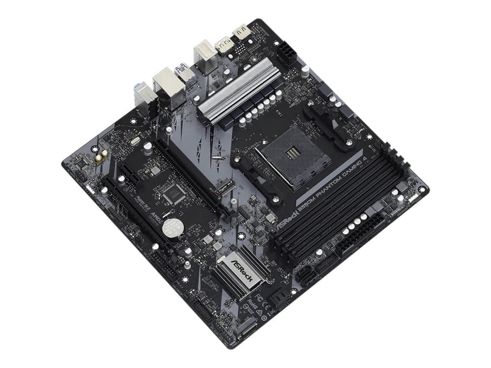 ASRock B550M Phantom Gaming 4 - Emolevy - micro-ATX - Socket AM4 - AMD B550 piirisarja - USB 3.2 Gen 1 - Gigabit LAN - sisäinen grafiikka (CPU tarvitaan) - HD Audio (8-kanavainen) - HD Audio (8-kanavainen)