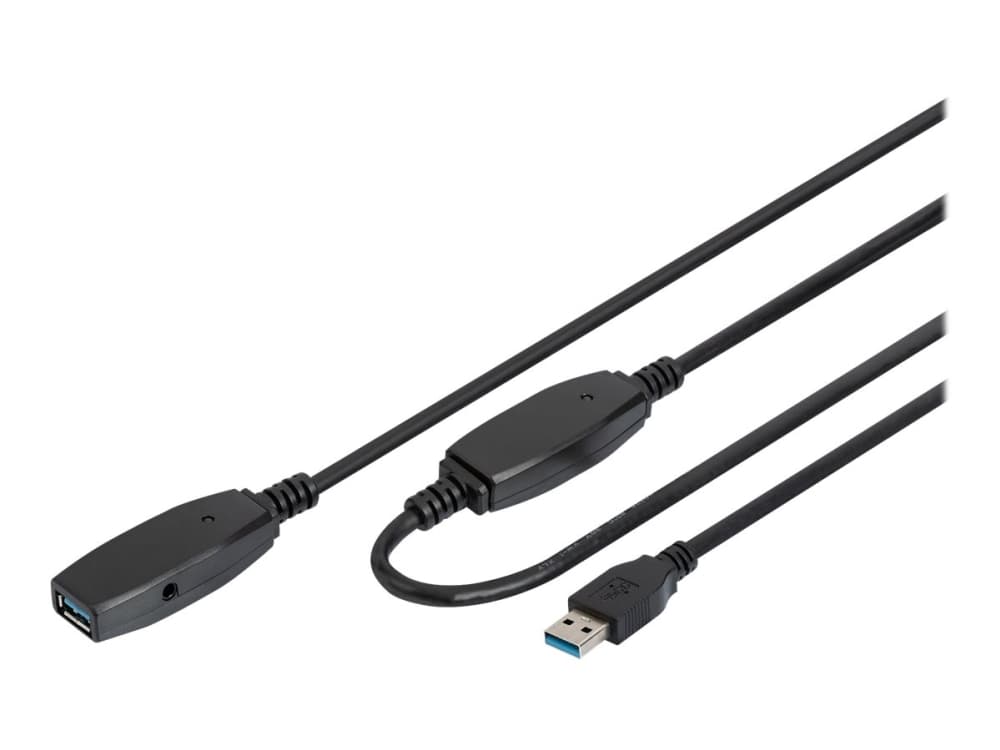 DIGITUS - USB forlængerkabel - USB Type A (han) til USB Type A (hun) - USB 3.0 - 10 m - aktiivinen - lajittelu - lajittelu