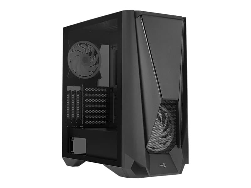 Aerocool Visor, Midi Tower, PC, Musta, ATX, EATX, mikro ATX, Mini-ITX, Akryylinitriilibutadieenistyreeni (ABS), SPCC, Terästä, Pelaaminen