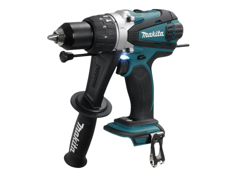 Makita DHP458Z - Poravasara/ruuvinväännin - akkuporakone - 2-nopeuksinen - avaimeton porakori - 91 N-m - ei akkua - 18 V