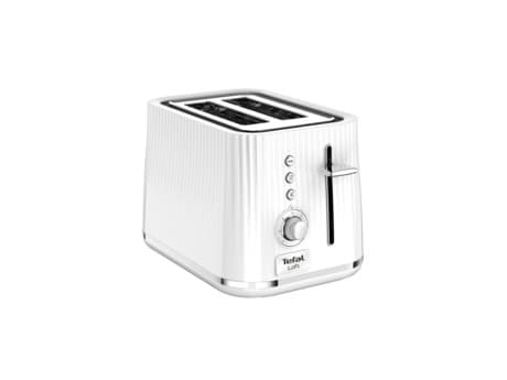 Tefal Loft TT7611, 2 viipale(i)ta, Kromi, Valkoinen, Painikkeet, Rotaatio