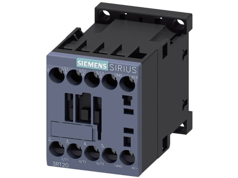 Siemens 3RT2017-1BB41, Kontaktor, Sort, Vekselstrøm/jævnstrøm, 294 g, 61,5 mm, 50 mm