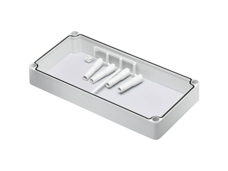 Fibox EKOZR Mellemramme (L x B x K) 280 x 280 x 50 mm Polykarbonaatti Gråhvid (RAL 7035) 1 stk