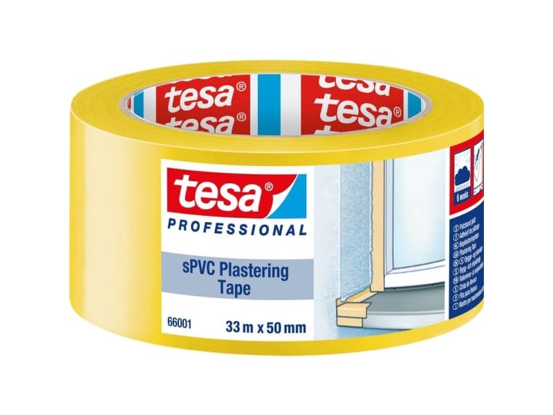tesa SPVC 66001-00001-00-00 Rengøringstape tesa® Professional Gul (L x B) 33 m x 50 mm 1 stk 1 stk