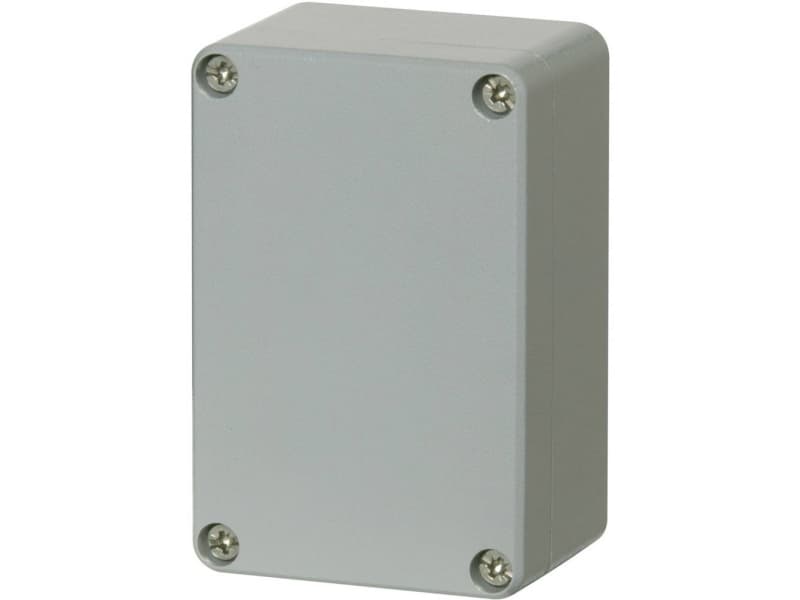 FIBOX Montageboks Korrosionsstanding Aluminium 66x100x46 mm Grå RAL7001 IP 66 og IP 67 Tom