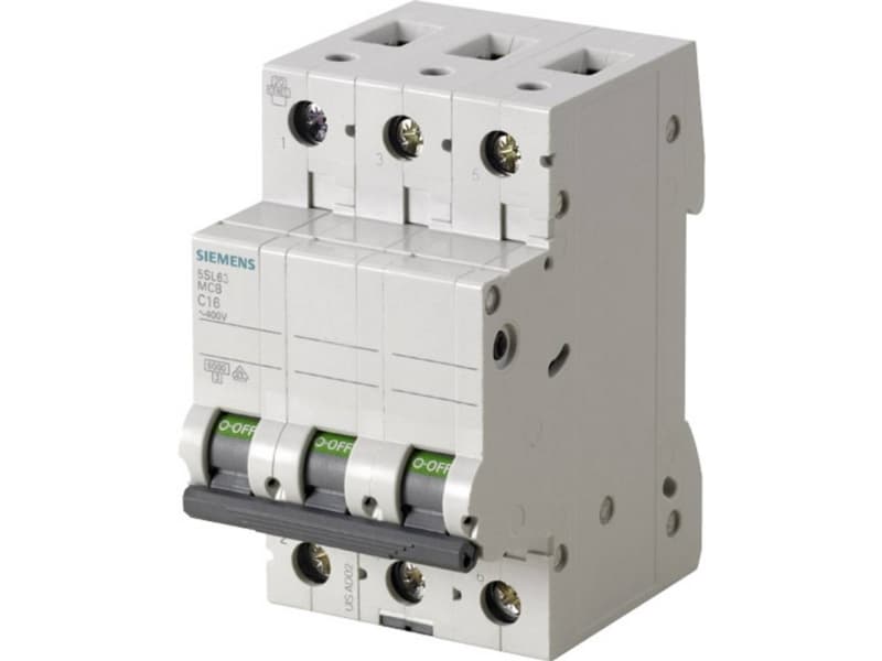 Siemens 5SL6316-7 Siemens Indus.Sector Katkaisija 3-napainen 16 A 400 V