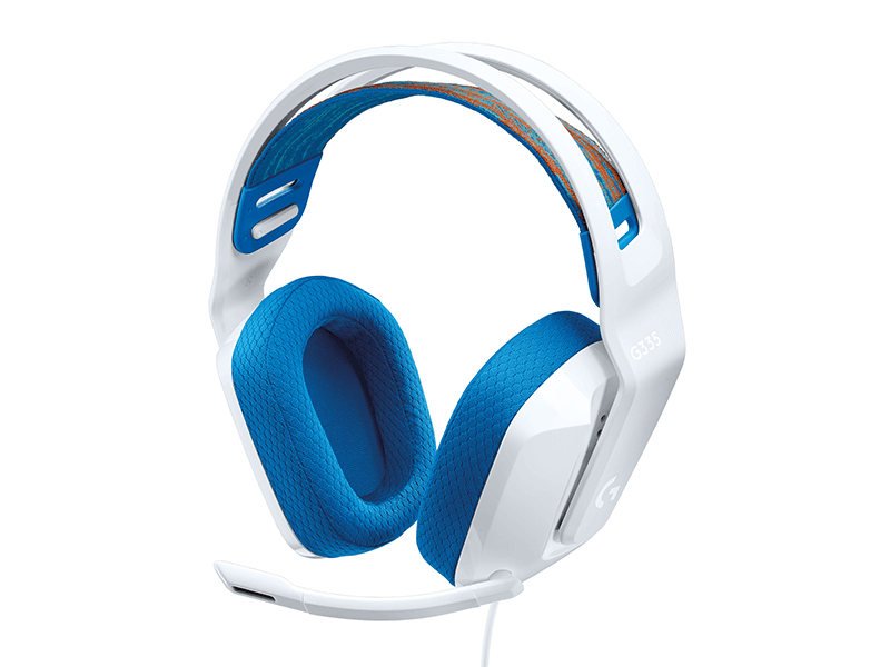 Logitech G G335, Langallinen, Pelaaminen, 20 - 20000 Hz, 240 g, Kuulokkeet, Valkoinen