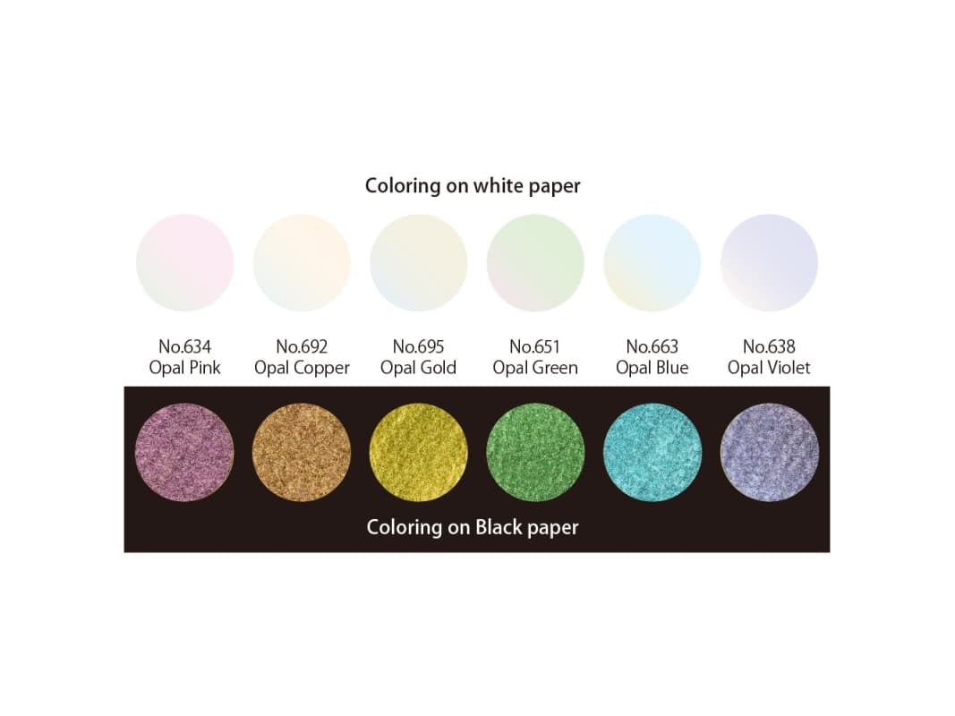 GANSAI TAMBI Opal Colors set med 6 färger
