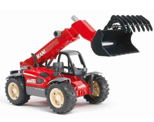 BRUDER Teleskooppipyörä 40 cm Manitou 633, 3 vuotta, Punainen