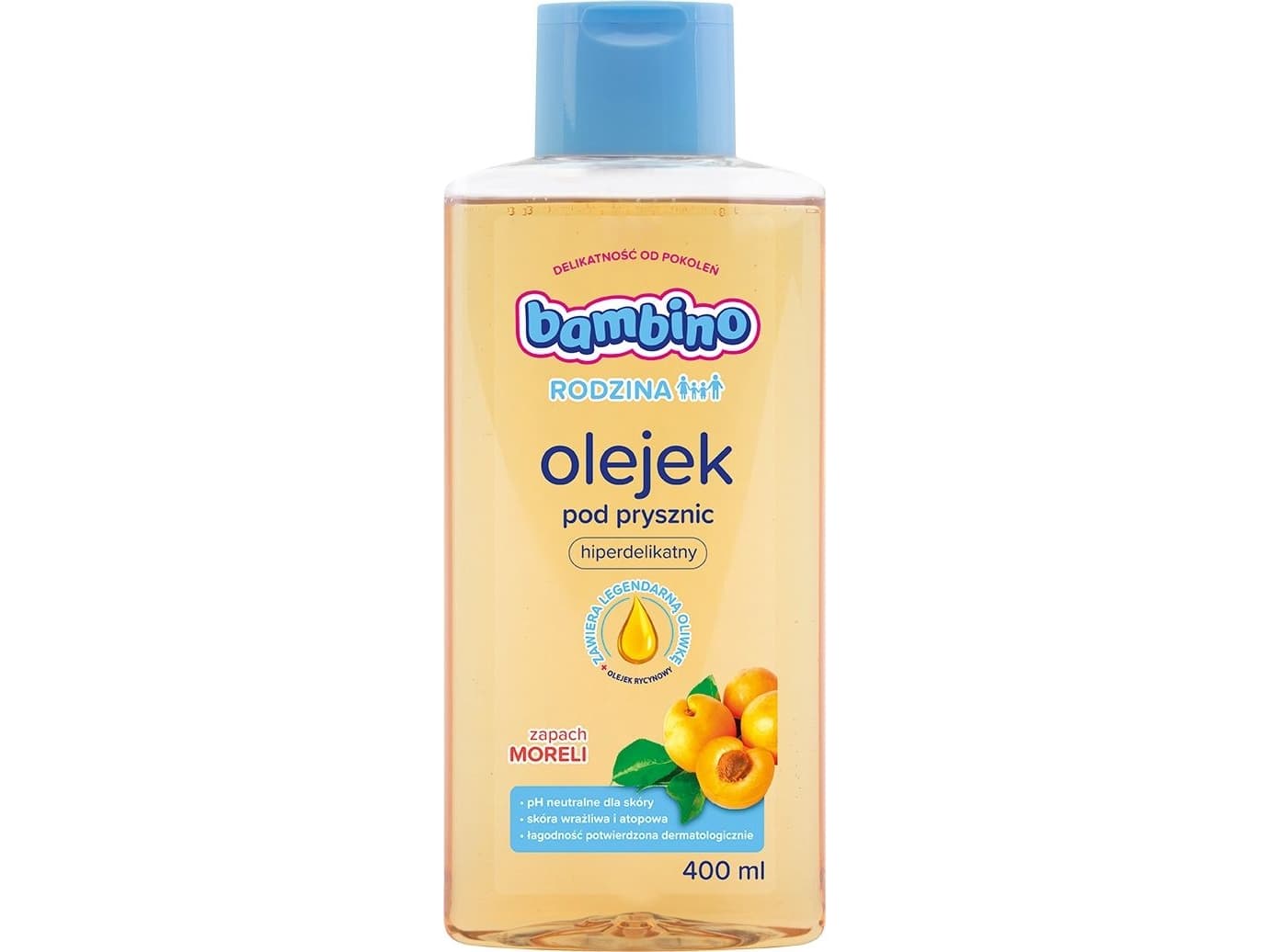 Nivea Bambino Family Hyperdelicate Suihkuöljy - Aprikoosin tuoksu 400ml