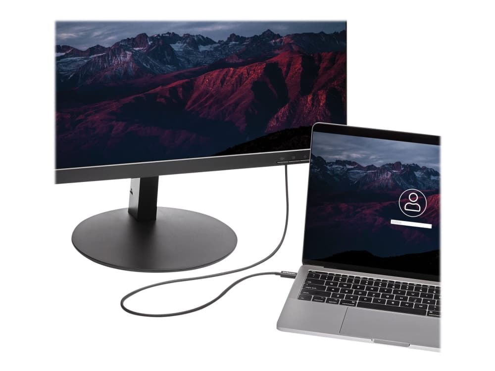 StarTech.com 20Gbps Thunderbolt 3 -kaapeli - 6.6ft/2m - Musta - 4K 60Hz - Sertifioitu TB3 USB-C USB-C - USB-C latausjohto w/ 100W Power Delivery (TBLT3MM2M) - Thunderbolt kabel - USB-C (han) til USB-C (han) - Thunderbolt 3 / USB / DisplayPort - 2 m - lajittelu - P/N: CDP2HDUACP, CDP2HDUACPW, MST30C2DPPD varten