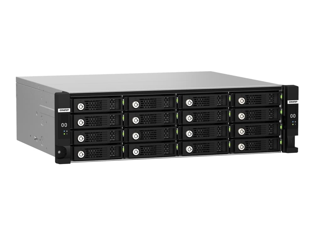 QNAP TL-R1620Sdc - Kiintolevyteline - 16 paikkaa (SATA-600 / SAS-3) - SAS 12Gb/s (ekstern) - rackversio - 3U
