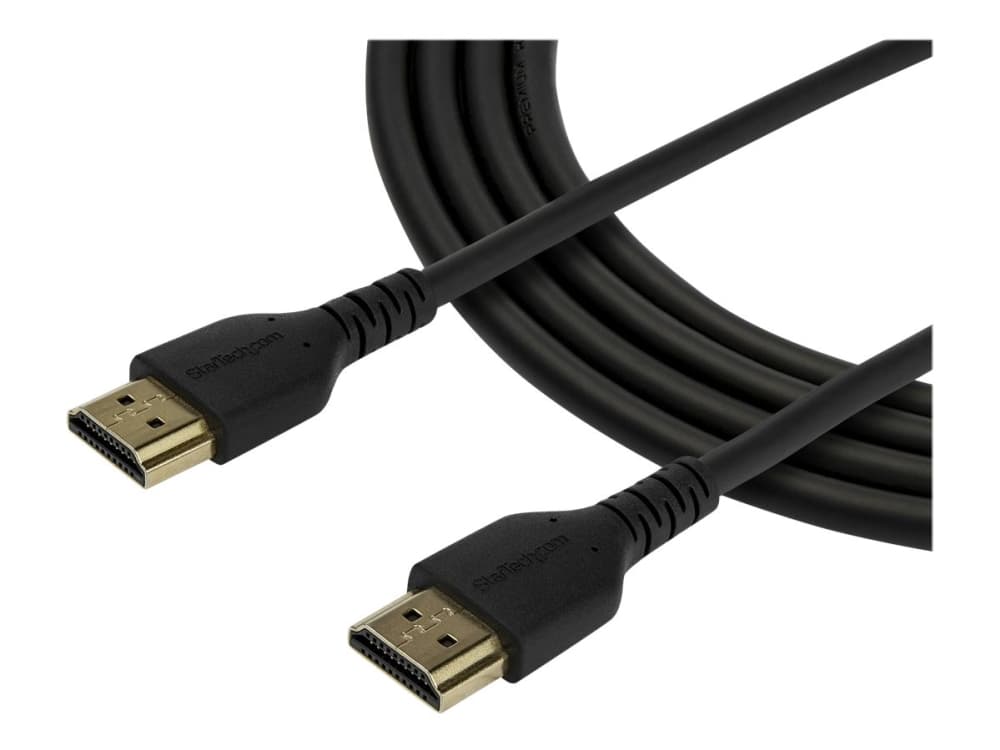 StarTech.com RHDMM2MP, 2 m, HDMI-tyyppi A (vakio), HDMI-tyyppi A (vakio), Äänen paluukanava (ARC), Musta