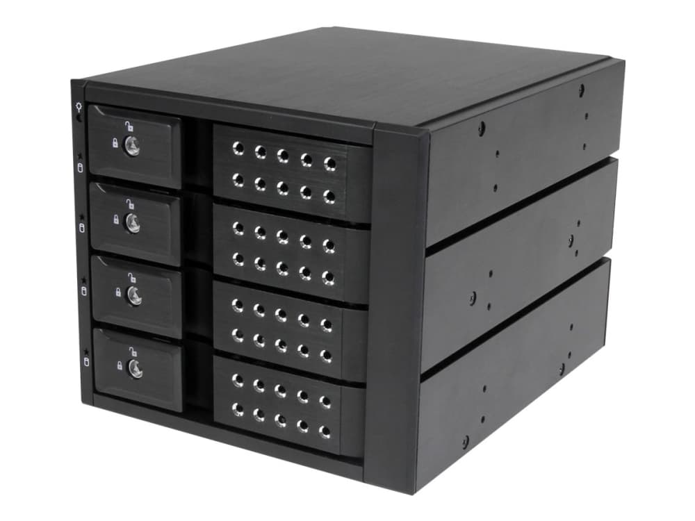 StarTech.com HSB4SATSASBA, Musta, Alumiini, 1 tuuletin(ta), 7 cm, 6 Gbit/s, Toiminta/Seikkailu, Teho