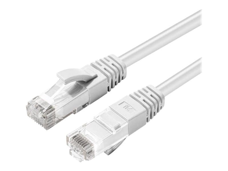 MicroConnect - Liitäntäjohto - RJ-45 (uros) - RJ-45 (uros) - 15 m - 5 mm - UTP - CAT 6a - halogeeniton, sisätiloissa, muotoiltu, pyöreä, solmuton - valkoinen - valkoinen