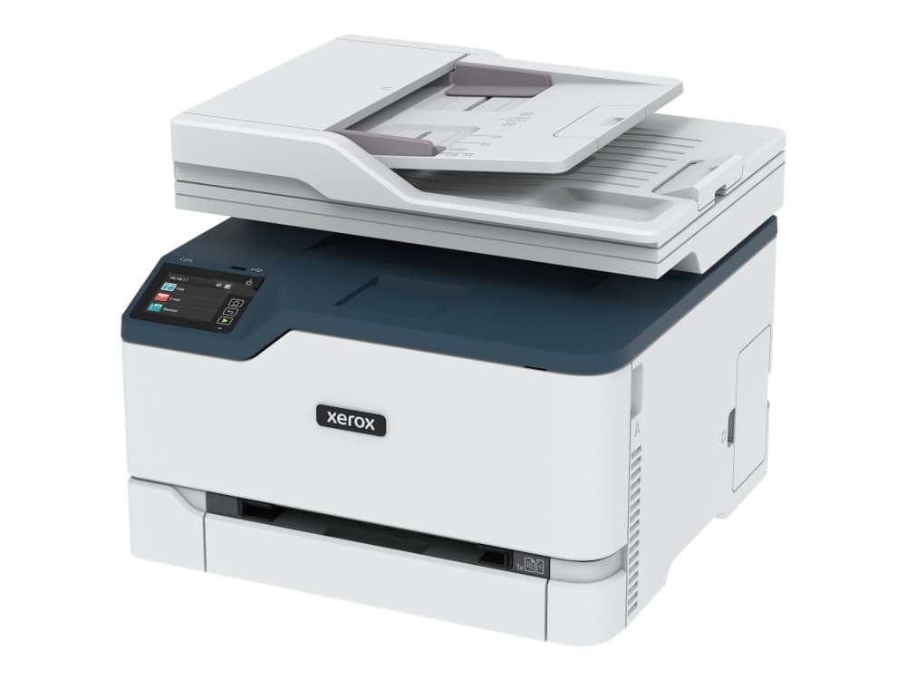 Xerox C235, A4, 22 s/min, langaton, kopiointi/tulostus/skannaus/faksaus, PS3 PCL5e/6 ADF, 2 alustaa, yht. 251 arkkia, Laser, Väritulostus, 600 x 600 DPI, A4, Suoratulostus, Sininen, Valkoinen