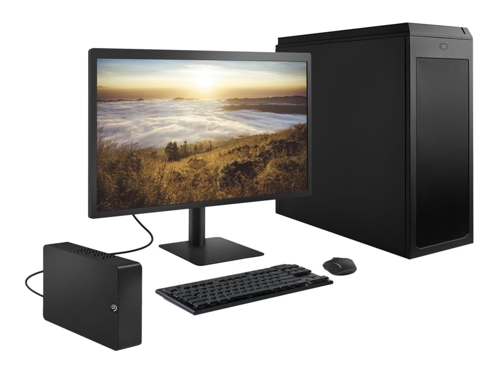Seagate Expansion STKP12000400 - Kiintolevy - 12 TB - ekstern (stationær) - USB 3.0 - sort - med Seagate Rescue Data Recovery