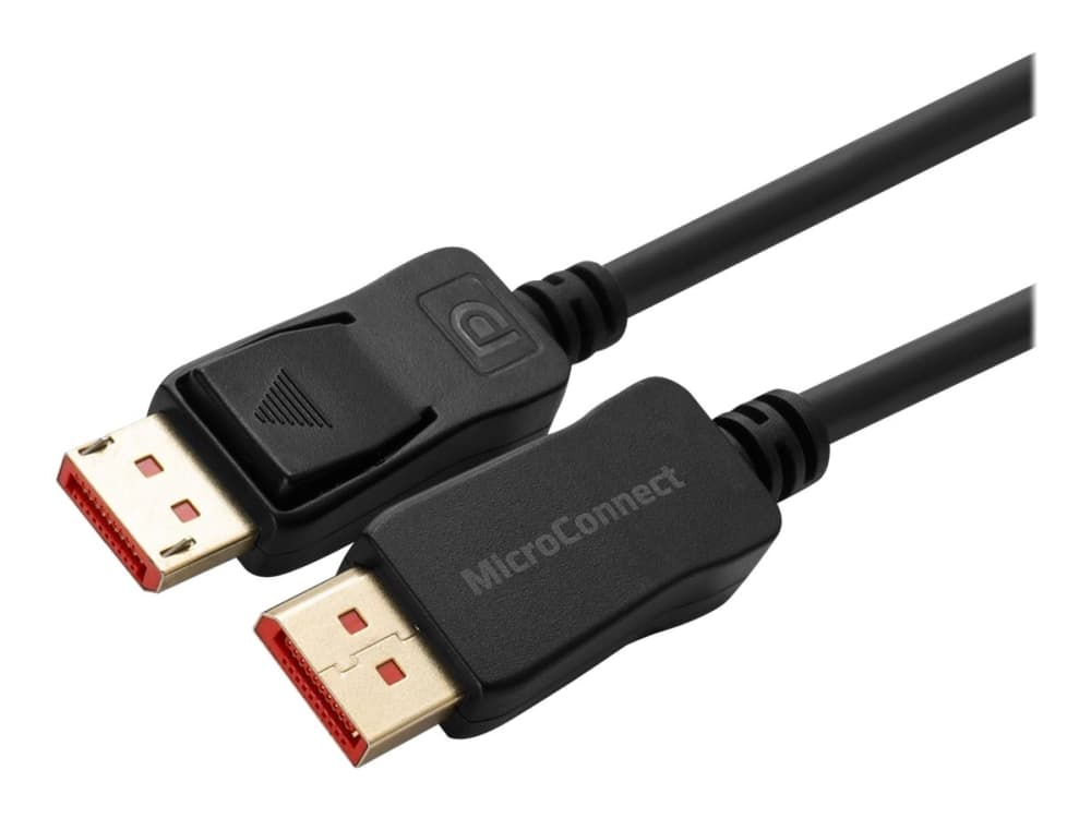 MicroConnect - DisplayPort-kaapeli - DisplayPort (M) katkoviivoitettu - DisplayPort (M) katkoviivoitettu - DisplayPort 1.4 - 3.0m - tukee 8K 60 Hz (7680 x 4320) - Musta (MC-DP-MMG-300V1.4)